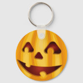 Porte-clés Citrouille sculpté souriant design Halloween (Verso)