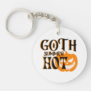 Porte-clés Citrouille Souriant Été-Goth-Horreur Chaud