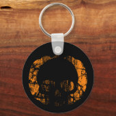 Porte-clés Citrouille Usée Crâne (Recto)