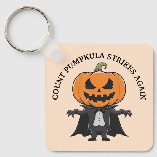Porte-clés Citrouille Vampire (Recto)
