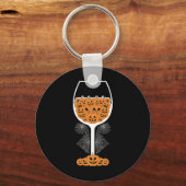 Porte-clés Citrouille Vin Gl Spider Web Costume facile Hallow (Recto)