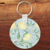 Porte-clés Citrus jaune citron frais (Recto)