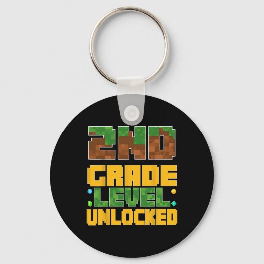 Porte-clés Ck To School 2nd Grade Boys Gamer First Day Second (Recto)