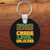 Porte-clés Ck To School 2nd Grade Boys Gamer First Day Second (Recto)