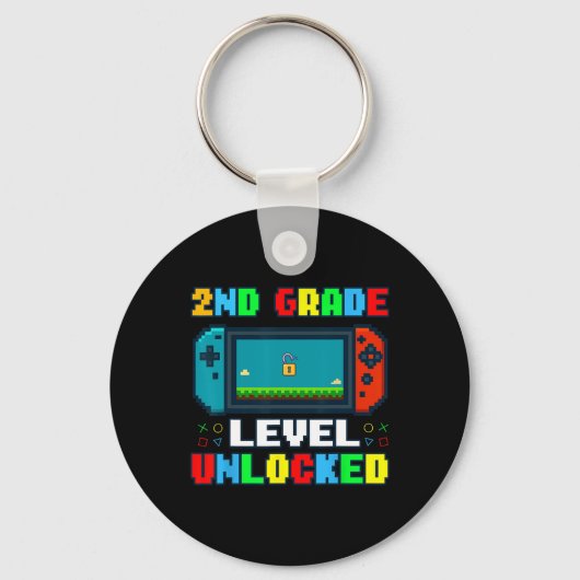 Porte-clés Ck To School 2nd Grade Level Unlocked Gamer Kids B (Recto)