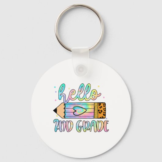 Porte-clés Ck To School Hello 2e année Leopard Tie Dye Penci (Recto)