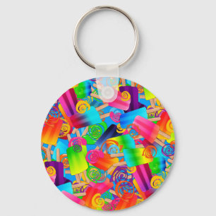 Porte-clés CKC Popsicle Swirls PORTE - CLÉ bleu