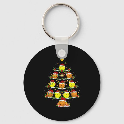 Porte-clés Ckleball Christmas Tree Lights Funny Srts Player X (Recto)