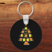 Porte-clés Ckleball Christmas Tree Lights Funny Srts Player X (Recto)