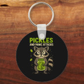 Porte-clés Ckles And Panic Attacks Raccoon Trash Panda Funny  (Recto)
