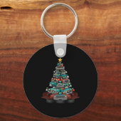 Porte-clés Ckup Truck Christmas Tree Funny Clic Car Graphic M (Recto)