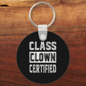 Porte-clés Cl Clown Certifié Enseignant de Motivation (Recto)