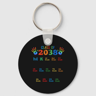 Porte-clés Cl de 2038 Grandis avec moi Empreinte de main coul