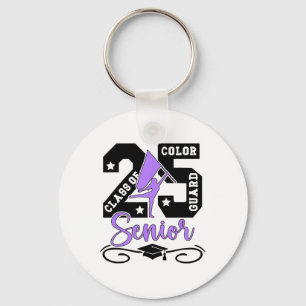 Porte-clés Cl Of 2025 Color Guard Senior 2025 Senior Color Gu