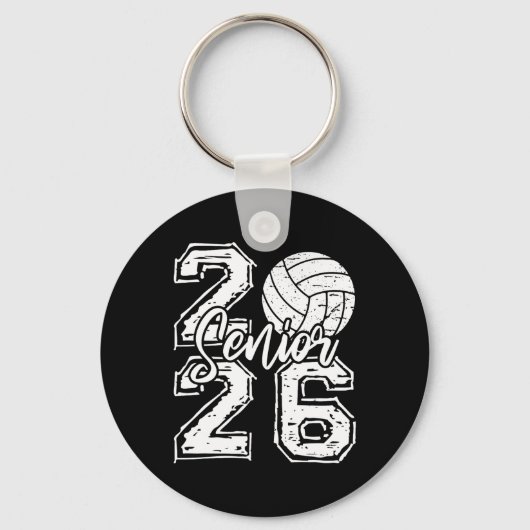 Porte-clés Cl Of 2026 Volleyball Senior 2026 Back To School F (Recto)