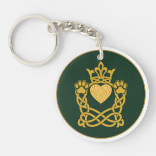 Porte-clés Claddagh Empreinte de Patte