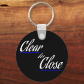 Porte-clés Clair pour fermer Cadeau immobilier (Recto)