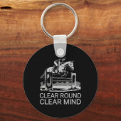 Porte-clés Clair Rond Clair esprit équestre (Recto)