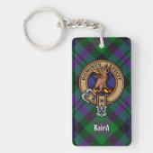 Porte-clés Clan Baird Crest sur Tartan (Devant)