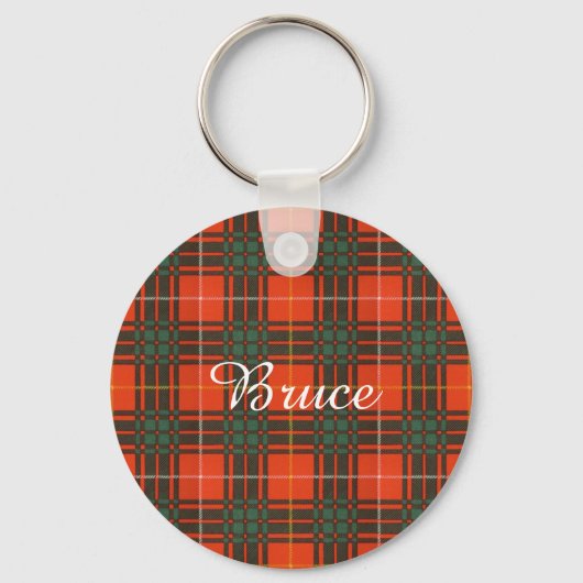 Porte-clés Clan Bruce Plaid Scottish tartan (Recto)