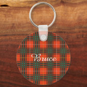 Porte-clés Clan Bruce Plaid Scottish tartan (Recto)