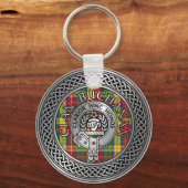 Porte-clés Clan Buchanan Crest & Tartan Knot (Recto)