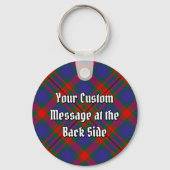 Porte-clés Clan Carnegie Crest sur Tartan (Verso)