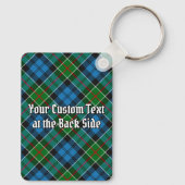 Porte-clés Clan Colquhoun Crest sur Tartan (Verso)