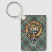 Porte-clés Clan Craig Crest sur Tartan Porte - clé (Recto)