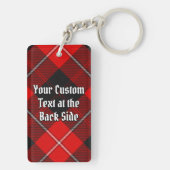 Porte-clés Clan Cunningham Crest sur Tartan (Dos)