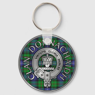 Porte-clés Clan Donnachaidh /Robertson Crest & Hunting Tartan