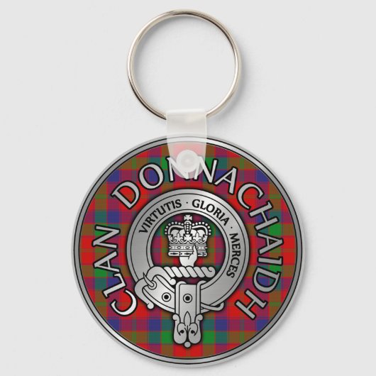 Porte-clés Clan Donnachaidh | Robertson Crest & Tartan (Recto)