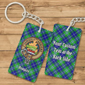 Porte-clés Clan Douglas Crest sur Tartan