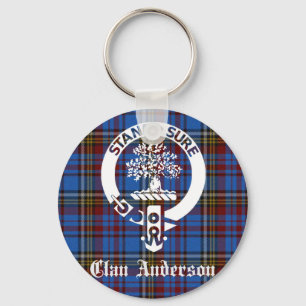Porte-clés Clan écossais Anderson Crest & Tartan