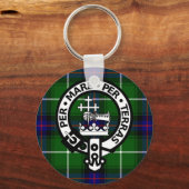 Porte-clés Clan écossais Donald Tartan et Crest (Recto)