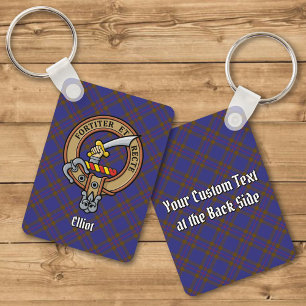 Porte-clés Clan Elliot Crest sur le Porte - clé Tartan modern