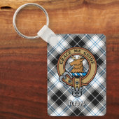 Porte-clés Clan Forbes Crest sur la robe Tartan (Recto)