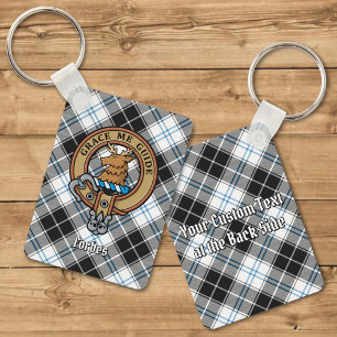 Porte-clés Clan Forbes Crest sur la robe Tartan