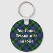 Porte-clés Clan Gordon Crest sur Tartan (Verso)