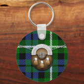 Porte-clés Clan Graham Tartan Et Sporran (Recto)