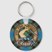 Porte-clés Clan Guthrie Crest sur Tartan (Recto)