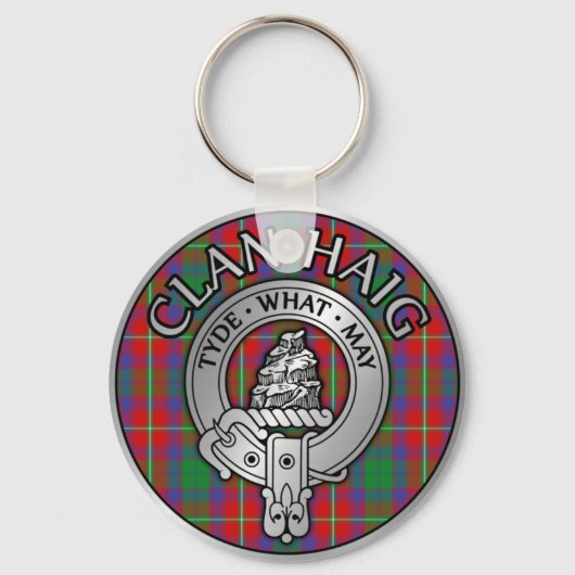 Porte-clés Clan Haig Crest & Tartan (Recto)