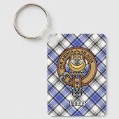 Porte-clés Clan Hannay Crest sur Tartan (Recto)