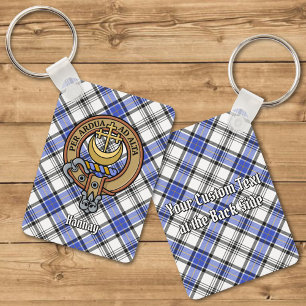 Porte-clés Clan Hannay Crest sur Tartan