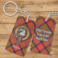 Clan Hepburn Crest sur Tartan