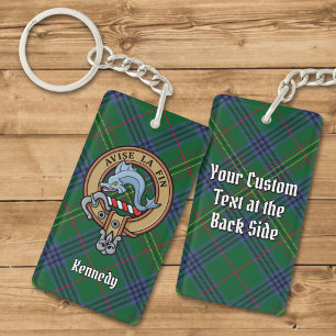 Porte-clés Clan Kennedy Crest sur Tartan