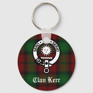 Porte-clés Clan Kerr Crest Badge Tartan