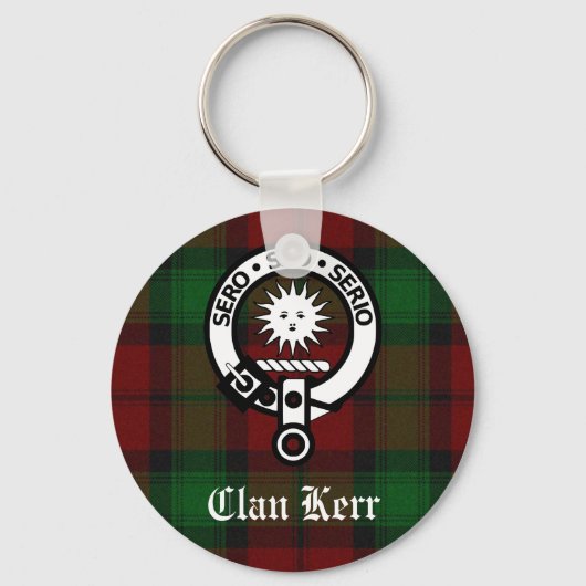 Porte-clés Clan Kerr Crest Badge Tartan (Recto)