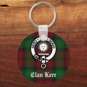 Porte-clés Clan Kerr Crest Badge Tartan (Recto)