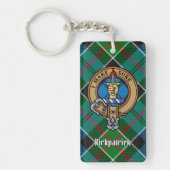 Porte-clés Clan Kirkpatrick Crest sur Tartan (Devant)